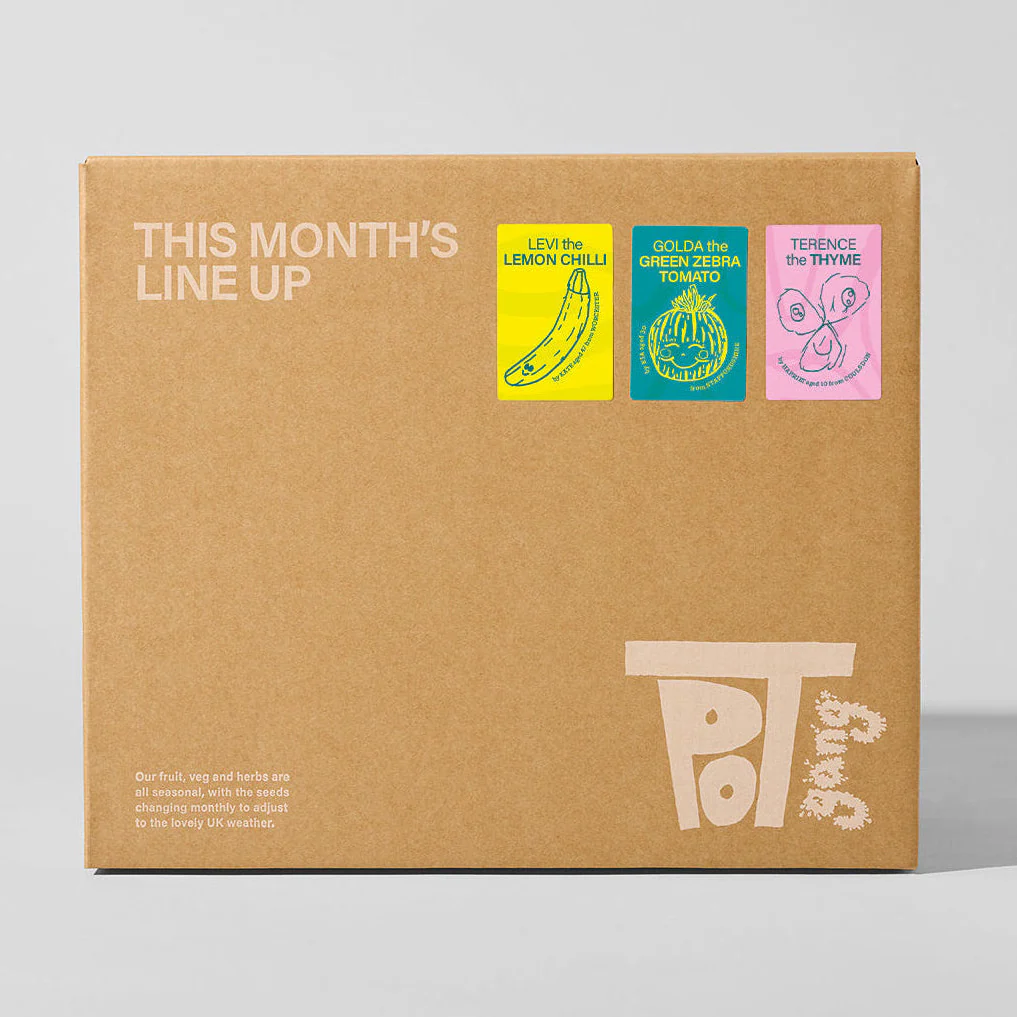 April's Box: Green Zebra Tomatoes, Lemon Chillies, Thyme